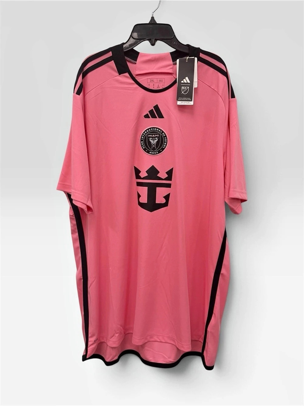 Adidas Inter Miami CF Authentic Home Jersey Pink & Black 2XL